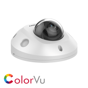 Hikvision DS-2CD2547G2-LS AcuSense 4MP fixed lens ColorVu mini dome camera with built in mic