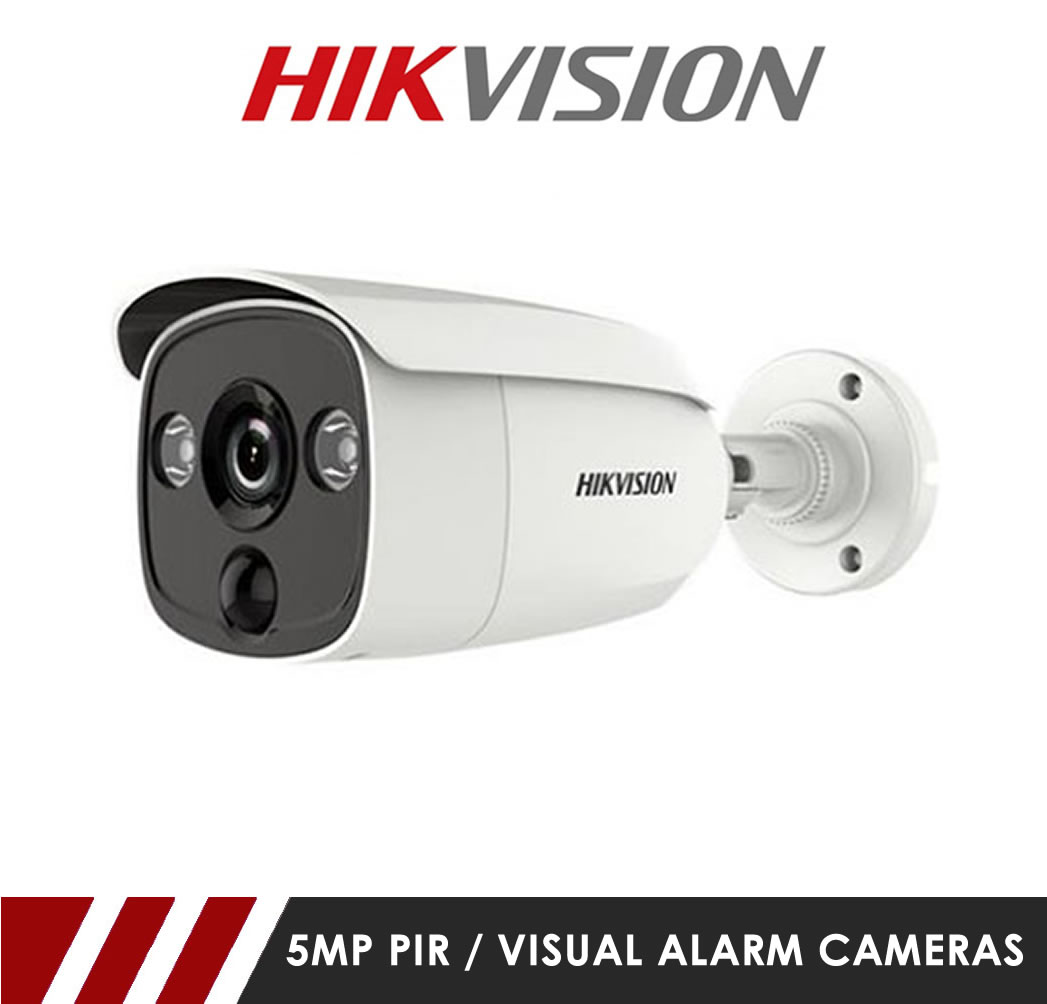 5MP Hikvision PIR / Visual Alarm Cameras