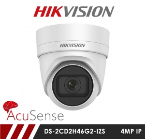 Hikvision DS-2CD2H46G2-IZS 4MP Motorized Varifocal Network IP CCTV Turret Dome Camera 40m IR