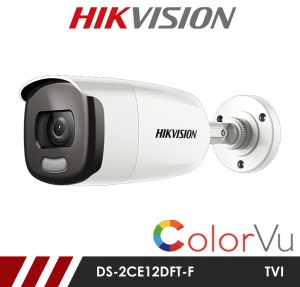 Hikvision 2MP DS-2CE12DFT-F Full time Colour Bullet Camera up to 40m White Light Distance