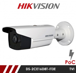 Hikvision DS-2CE16D8T-IT3E 3.6mm Fixed lens PoC HD-TVI CCTV Bullet Camera - White