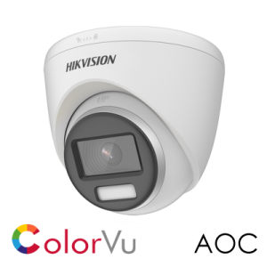 Hikvision 5MP 3K DS-2CE72KF0T-FS 2.8mm ColorVue and Audio Turret Camera up to 20m White Light Distance
