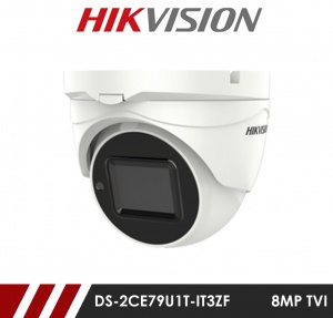 Hikvision 8MP DS-2CE79U1T-IT3ZF 2.7-13.5mm Motorised Varifocal Lens HD-TVI CCTV Camera - White