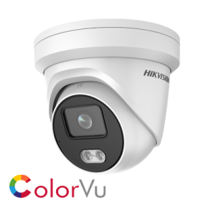 Hikvision AcuSense ColorVu DS-2CD2347G2-LU 4MP Network IP CCTV Dome Camera 2.8mm Fixed Lens Visible Light and Audio