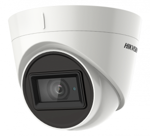 Hikvision 2MP Fixed Lens Dome DS-2CE78D0T-IT3FS 2.8MM AOC Audio over Coax HD-TVI CCTV Camera - White - Built in Mic