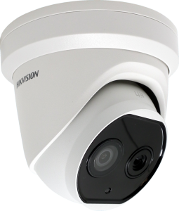 Hikvision DS-2TD1217B-3/PA 3.1mm fixed lens thermographic turret body temperature measurement camera