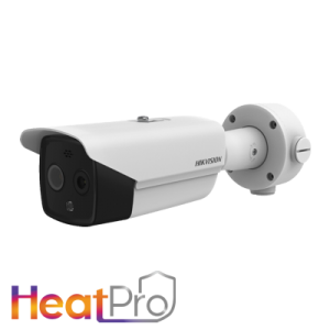 Hikvision Core Solutions 4MP 7mm fixed lens HeatPro thermal network bullet camera with built in Bi-spectrum & audio