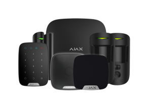 Ajax Wireless Alarm with Hub 2 House Kit 3 with Motion Cams - Black