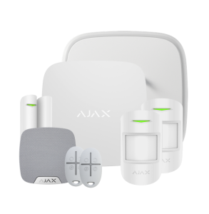 Ajax Wireless Alarm with Hub 2 House Kit 1 with Motion Protects - White