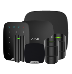 Ajax Wireless Alarm with Hub 2 House Kit 3 with Motion Protects - Black