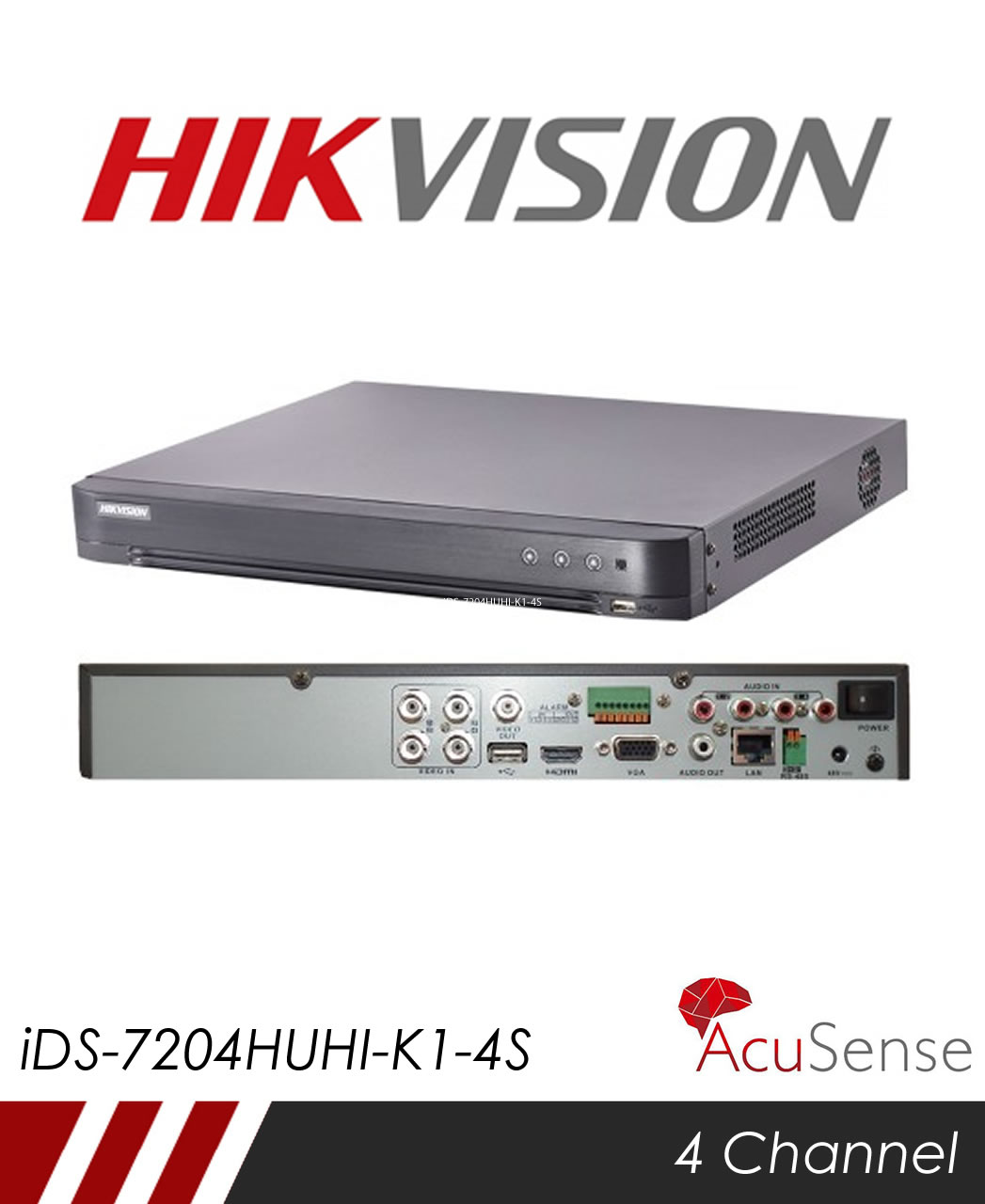 8 Ch Turbo Tribrid 1080P CCTV DVR 4-in-1 HD-TVI//AHD//CVI//Analog 2TB WD HDD