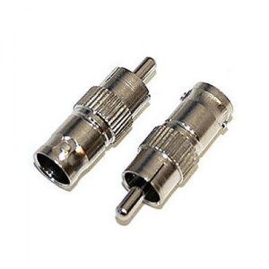BNC Female to RCA Phono Male Connector for CCTV Cable