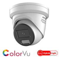Hikvision Smart Hybrid ColorVu  DS-2CD2347G2H-LISU/SL 2 Way Audio Warning Strobe Light 4MP Network IP CCTV Dome Camera 2.8mm Fixed Lens with Visible Light