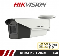 Hikvision 8MP DS-2CE19U1T-AIT3ZF 2.8-12mm Motorised Lens HD-TVI Bullet CCTV Camera - White