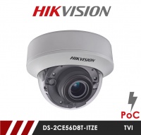 Hikvision DS-2CE56D8T-ITZE Anti Vandal POC 2.8-12mm Lens HD-TVI CCTV Camera - White