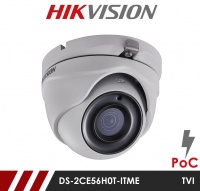 Hikvision 5MP Fixed Lens Dome DS-2CE56H0T-ITME 2.8MM POC HD-TVI CCTV Camera - White