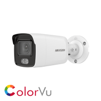 Hikvision ColorVu DS-2CD2T47G2-LSU/SL 4MP Network IP CCTV Bullet 4mm Fixed Lens Visible Light and built in Mic