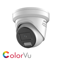 Hikvision AcuSense ColorVu 2 Way Audio Warning Strobe Light DS-2CD2347G2-LSU-SL 4MP Network IP CCTV Dome Camera 2.8mm Fixed Lens Visible Light