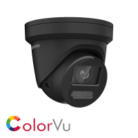 Hikvision AcuSense ColorVu DS-2CD2387G2-LSU/SL 8MP Network IP CCTV Dome Camera 2.8mm Fixed Lens with audible warning and strobe light - in Black