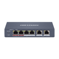 4-ports, 100Mbps, 48VDC, Managed PoE Switch 65W