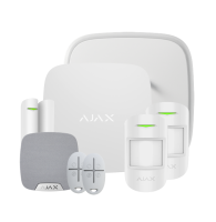Ajax Wireless Alarm with Hub 2 House Kit 1 with Motion Protects - White
