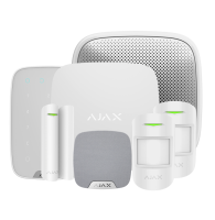 Ajax Wireless Alarm with Hub 2 House Kit 3 with Motion Protects - White