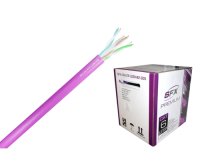 305m Premium Cat 6 UTP LSZH Eca Purple Solid Network Cable 305m