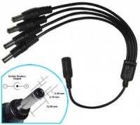 4 way CCTV DC Power Supply Splitter Cable for 12V PSU